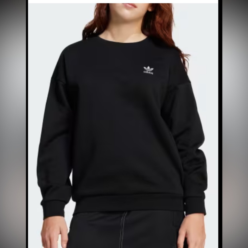 Adidas women Black Crewneck Sweater with short - Picture 9 of 9